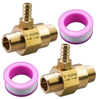 Imagem de MQLPXI 100775 3-5 GPM Injetor Químico para Lavadora de Pressão de Bomba Geral, 4500 PSI Arruela Downstream Injetor, Conexão Rápida