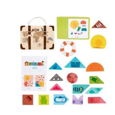 Imagem de YIJU Aprendizagem inicial Flashcard Fun Sturdy Travel Matching Cards Preschool Educational Toy for Children Boys and Girls Kindergarten