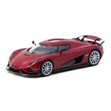 Imagem de Diecast Model Car Compatible with Tarmac Works 1:64 Koenigsegg Regera Red Metallic Global64 Series T64G-TL017-RE