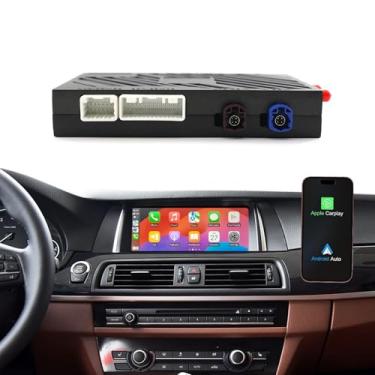 Imagem de Kit de retrofit automotivo sem fio CarPlay Android caixa decodificadora para sistema BMW NBT 1/2/3/4/5/6 7 séries X3/X4/X5/X6 2012-2016, compatível com upgrade de rádio de carro, suporte de navegação