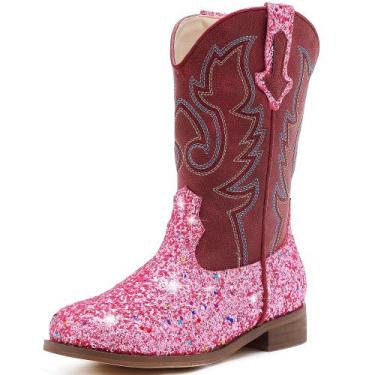 Imagem de Bota Motasha M7101 Pink Glitter Girls Cowgirl