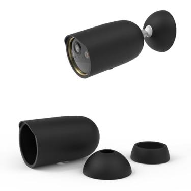 Imagem de OkeMeeo Capa de silicone à prova de intempéries para Tapo MagCam 4K Solar C460 modelo (preto, 1 pacote)