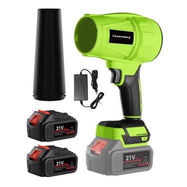 Imagem de Soprador de folhas sem fio (preto e verde)