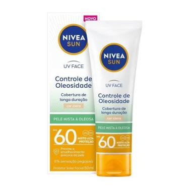 Imagem de Protetor Facial Nivea Sun Oleoso Cor Clara FPS60 50ml