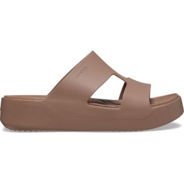 Imagem de Sandália crocs getaway platform h-strap latte - 34