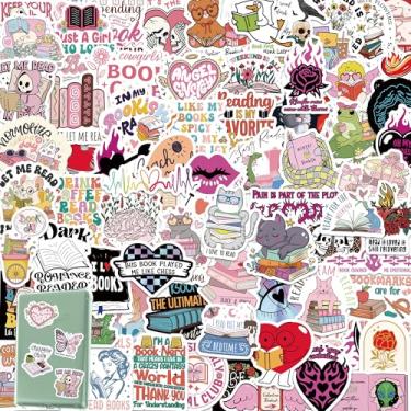 Imagem de Garrafa de água vinil impermeável 80 peças de adesivos de livro romance para Kindle holográfico livro leitura pacote para adultos adolescentes