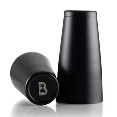 Imagem de Bull in China Coqueteleira de 2 peças preto fosco – Coqueteleira ponderada de 800 ml e lata de trapaceiro ponderada de 510 g, coqueteleira de nível profissional, conjunto de coqueteleira premium para