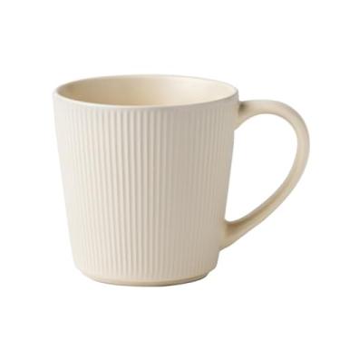 Imagem de URGDWEKJY Caneca de viagem moderna em relevo 400 ml caneca de café de cerâmica simples copo de café da manhã copo de água fosco adequado para casa e escritório xícara de café reutilizável (02)