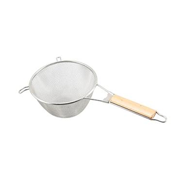 Imagem de Cesto de fritura de aço sólido coador de aranha cozinha cesta de cabo longo cesta de batata de aço inoxidável filtro de malha fina adequado para batatas fritas diárias asas de frango carne cesta de