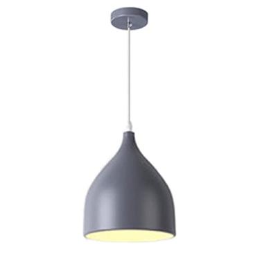Imagem de CHENKUI Abajur Nordic Macaron, lustres modernos para sala de jantar, sala de estar, luz de teto interna, luminárias de design de moda base E26/E27, linha ajustável de altura industrial para ilha de