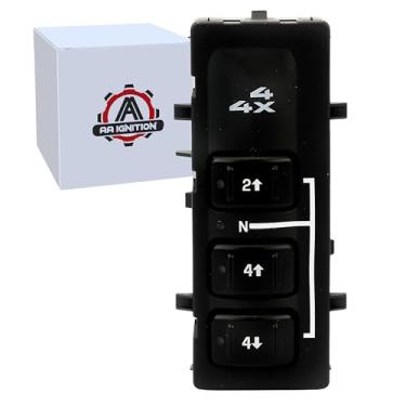 Imagem de Interruptor Seletor 4x4, 4WD - Compatível com Chevy, GMC Veículos - Silverado, Suburban, Avalanche, Yukon, XL, Sierra 2003-2007 - Substitui 19259312, 15164519, 15136040