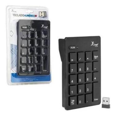 Imagem de Teclado Knup Numérico de 19 Teclas Sem Fio Distância de Conexão de 32,