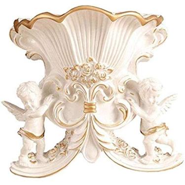 Imagem de Vaso sepultura quarto cozinha escritório hotel parede decoração de casa casamento estilo europeu retro resina montagem resina 22,5 x 22 cm para flores