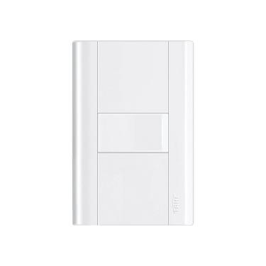 Imagem de Interruptor Simples Fame Modulare Com Placa 4x2 Branco