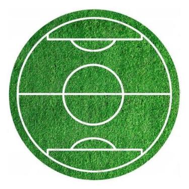 Imagem de Capas Painel Festa Redondo Futebol Gramado Campo Decoração - NoBrand, 