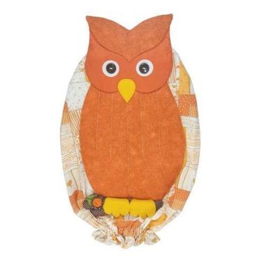Imagem de Puxa Saco Corujinha - Empório do Peso e Decorações , Estampado Laranja