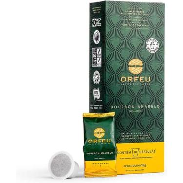Imagem de Cápsulas de Café Orfeu Bourbon Amarelo 10 Unidades