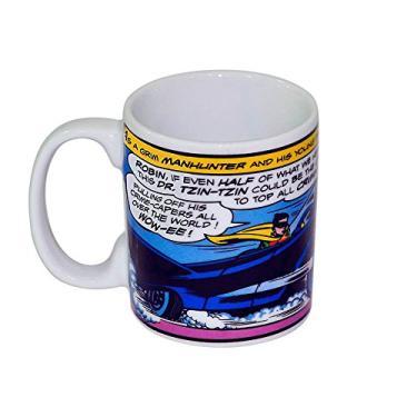 Imagem de Caneca DC Comics Batman Car Azul 300 ml em Porcelana - Urban - 9,5x7,8 cm
