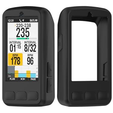 Imagem de Lettou Capa de silicone compatível com Wahoo ELEMNT Bolt V3 preta