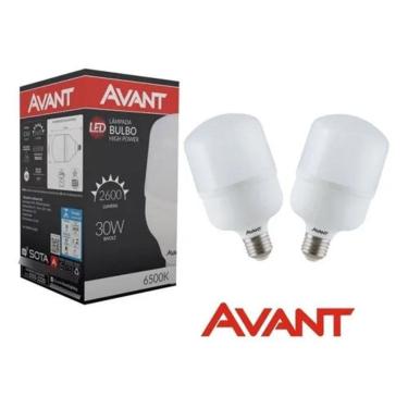 Imagem de 2X Kit 2 Lâmpada Led Bulbo 30W 6500K Comércio Casa Avant Cor