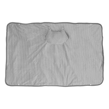 Imagem de Cobertor elétrico cinza gato design lavável alimentado por USB dupla face veludo aquecido cobertor para uso doméstico em escritório fibra de poliéster tamanho grande