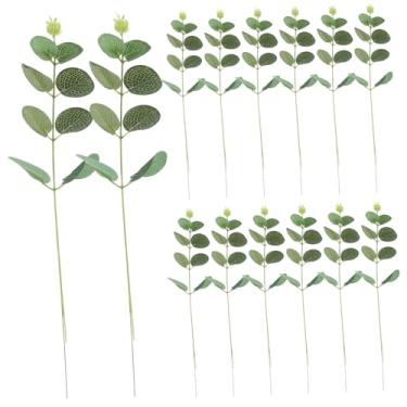 Imagem de ABOOFAN 20pcs Edible Eucalyptus Cupcake Toers Baking Inserting Decor Leaves Shape Cake Eucalyptus Leaf Cake Decors