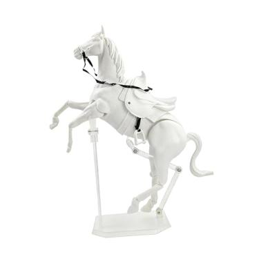 Imagem de YIJU Estatueta de Cavalo em Miniatura com Articulação Móvel, Ornamento para Decoração de Casa.