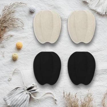 Imagem de 2 pares de almofadas de calcanhar de língua para sapatos, almofadas confortáveis reutilizáveis de salto alto para mulheres e homens, protetores de salto autoadesivos para sapatos, almofadas protetoras