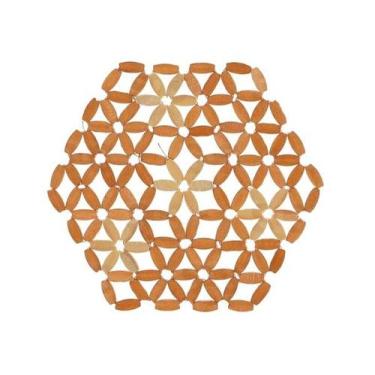 Imagem de Descanso de Panela Bambu Hexágono 20,5cm - Top Útil