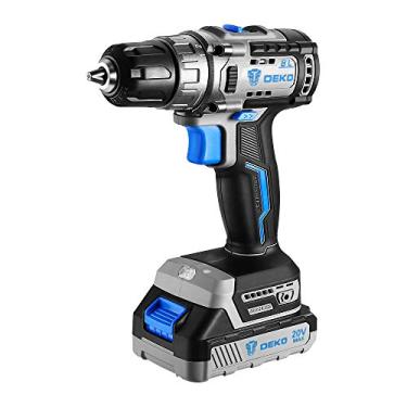 Imagem de DEKOPRO Kit de furadeira/chave sem fio 20V MAX com 13 peças, sem escova, 0,95 cm (3/8")