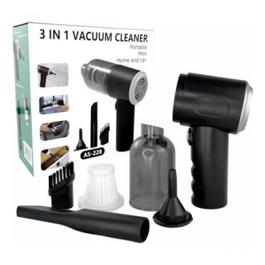 Imagem de Mini Aspirador Portátil Sem Fio Recarregável para Limpeza - Função Suc