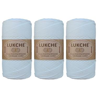 Imagem de Cordão de macramê de poliéster 2 mm x 125 jardas, corda de macramê premium 100% polipropileno, fio colorido, bolsa de macramê de crochê para cabides de parede, bolsas, placas inferiores, tapetes