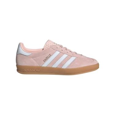 Imagem de Adidas Gazelle Tênis feminino para uso interno, Rosa arenoso/branco nuvem/chiclete, 38
