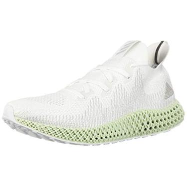 Imagem de adidas Originals Alphaedge 4d Tênis de corrida masculino, Branco/cinza/verde linho, 13