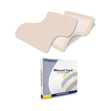 Imagem de Curativo de Espuma Absorvente Com Silicone Estéril, 10x10 cm, Kit Com 10 Unidades, Para Cuidados Com Ferimentos