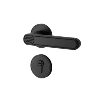 Imagem de Fechadura de porta de madeira maçaneta de porta dividida silenciosa fechadura interna (estilo D)