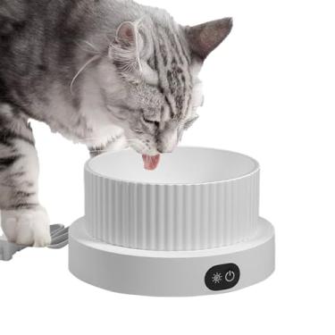 Imagem de Bebedouro Aquecido Para Animais,Bebedouro Termorregulável para Animais Domésticos com 3 Níveis,Prato Térmico Para Cães Beberem - Uso em Casa Apartamento Viagem Fazenda Inverno Interior