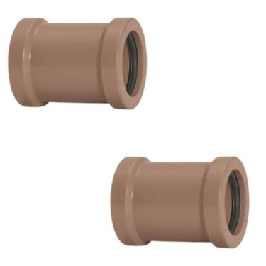 Imagem de Luva de Correr 25mm PVC Encanamento Conexão | Akato | Kit 02 Un