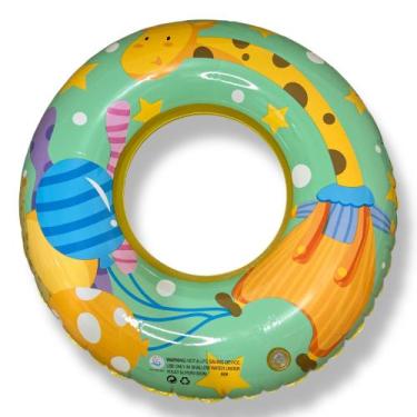 Imagem de Boia Estampada Inflável Grande 80cm Redonda Infantil Adulto - Mercado 