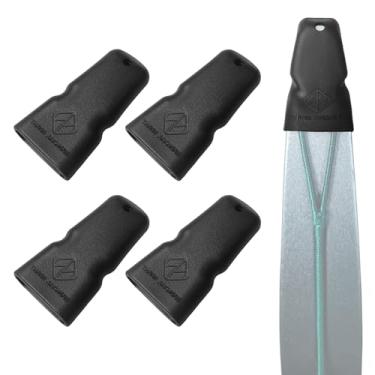 Imagem de THREE ARCHERS Protetor de ponta de arco - Protetores de membro de silicone para arco recurvo e arco longo, pacote com 4 acessórios de arco para arco e flecha, protetor de ponta de membro para caça ao