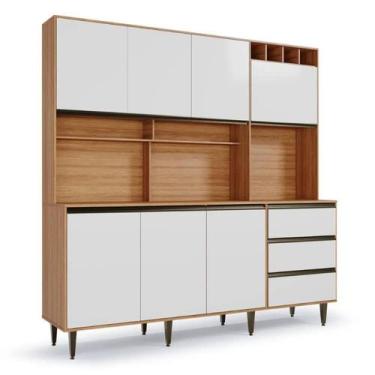 Imagem de Armário de Cozinha 7 Portas 3 Gavetas Nicho Versatti - Batrol Móveis