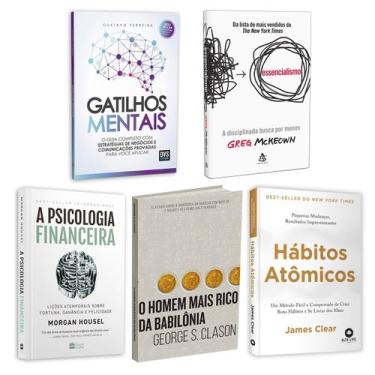 Imagem de Kit 5livros, Gatilhos Mentais + Psicologia Financeira + Homem Mais Ric