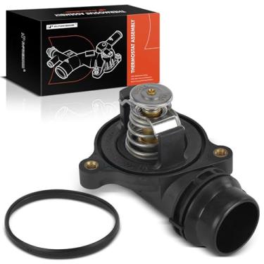 Imagem de A-Premium Conjunto de carcaça do termostato de arrefecimento do motor compatível com BMW Série E46 318i 316i 320i 116i, 2004-2011, 1.6L 1.8L 2.0L, número de substituição 11517500597, 11517552079