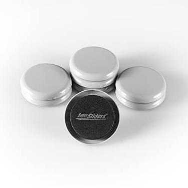 Imagem de Super Sliders 4744495N Slider reutilizável para móveis de tamanho médio em carpete 6,3 cm cinza, pacote com 8, 6,3 cm, 8 unidades