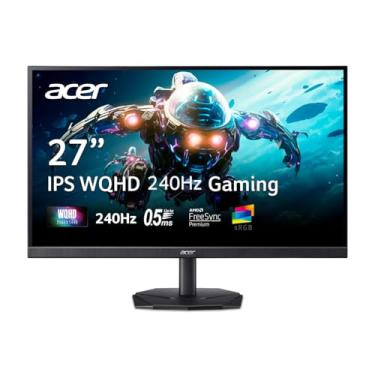 Imagem de Acer Tela para jogos Nitro KG271U W3bmiipx WQHD IPS 2560 x 1440 Design ZeroFrame | AMD FreeSync Premium | Até 240Hz | Até 0,5 ms | Uma porta de exibição 1.2 e duas portas HDMI 2.0 |