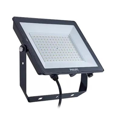 Imagem de Refletor LED Philips 100W Branco Frio 6500K IP65 - Alta Potência 10.000 Lúmens para Áreas Externas, Fachadas e Estacionamentos - BVP153