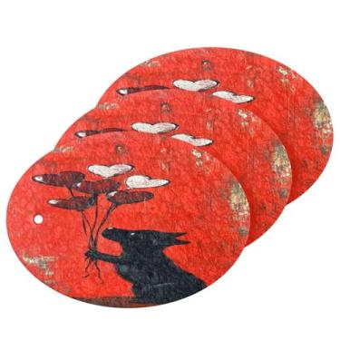 Imagem de Wassud Esponjas de balão de cachorro e coração, cozinha, polpa de madeira, esponjas de lavar louça, esponjas para louças, panelas, utensílios de limpeza de banheiro domésticos, pacote com 3
