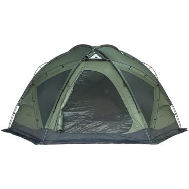 Imagem de POMOLY Dome Tent Barraca quente de acampamento, Dome X6 Pro Tendas de fogão de madeira autônomas para 2-4 pessoas mochilão, caminhada (verde)