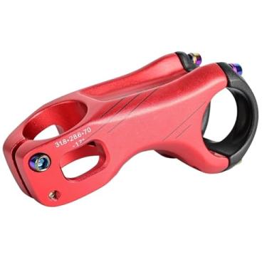 Imagem de Mesa de alumínio para bicicleta de estrada e mountain bike, 17 graus, 70/90 mm, 31,8 x 28,6 mm, para XC, MTB e AM, disponível em 4 cores.(Red 70MM)