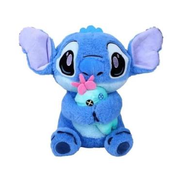 Imagem de Mochila De Pelúcia Lilo & Stitch Com Dois Compartimentos Brinquedo Ado